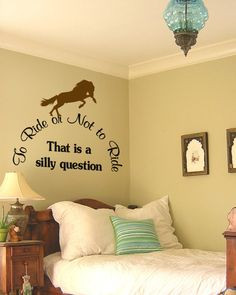 ... pony quote wall sticker teen girls room decal wall words childs room