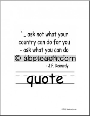 Clip Art: Basic Words: Quote B/W (poster) - preview 1