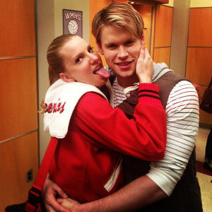 Chord Overstreet and Heather Morris got some licks in on the set of ...