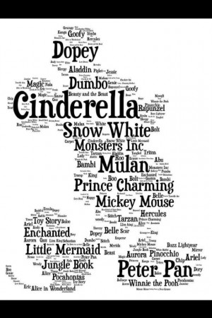 Cinderella, Prince Charming, Mickey Mouse, Litle Mermaid, Dopey, and ...