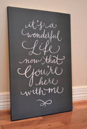 ... wedding song written in calligraphy and printed on canvas @Anna Noto