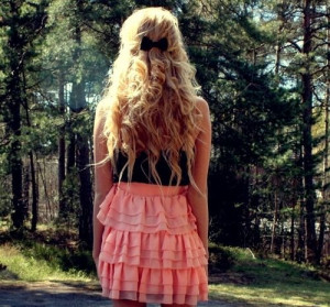 bow, curls, fashion, forest, girl, hair, haircut, pretty, ruffles ...