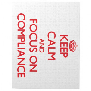 Keep Calm and focus on Compliance Puzzle