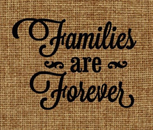 Burlap frameable art Families are Forever by Studio73Creations, $20.00