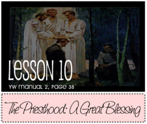 ... what the priesthood is and the blessings she can enjoy through its