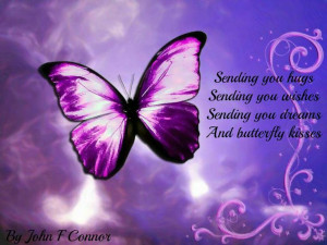 Butterfly kisses: Colors Purple, Beautiful Butterflies, Purple ...