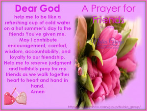 prayer for Friends