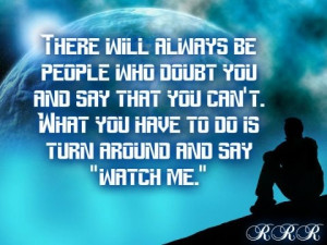 if you believe it can happen