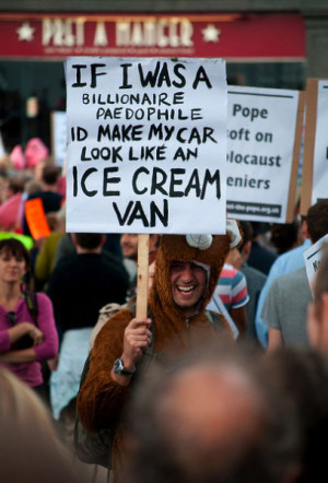 Funny the Pope Protest Signs (30 pics) - Picture #30