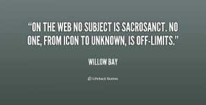 On the Web no subject is sacrosanct. No one, from icon to unknown, is ...