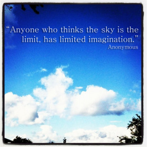 Inspirational Quote: Limited Imaginations
