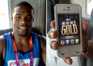 What's on Olympians' lock screens? Pinups, gold-plated passion