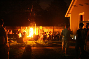 Summer bonfire picture