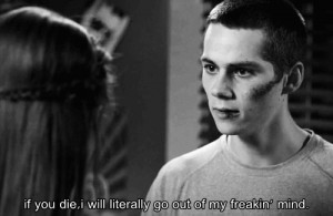 ... quote black and white quotes b w boy die scars stiles teen wolf dylan