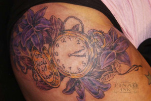 ... -sayings-watch-time-heals-all-wounds-time-pocket-watch-flowers-clock