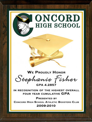 SPONSOR/THANK YOU PLAQUES