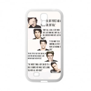One Direction Band Quotes Niall Zayn Liam Harry Louis TPU Cover Case ...