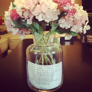 Decorating a Desk with Flowers