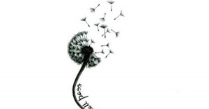 Dandelions Blowing In The Wind tattoo | Pin Dandelion Seeds Tattoo ...