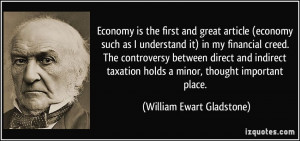 Economy is the first and great article (economy such as I understand ...