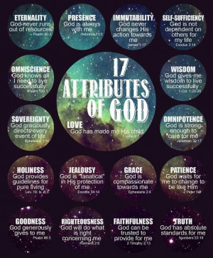 17 Attributes of God.
