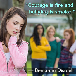 Benjamin Disraeli quote on bullying