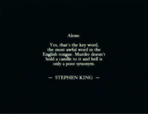... vintage horror anxiety alone happiness fear heartbreak Stephen King