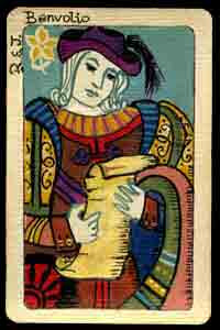 Benvolio - Romeo & Juliet --from Shakespeare Rummy Deck by Hannah ...