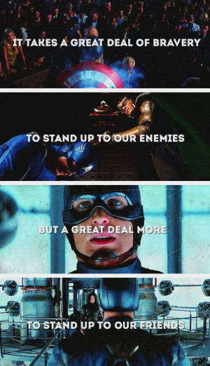 quote from the Sorcerer's Stone: Captain America Funny Quotes ...