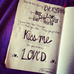 Tagged as: #kiss me