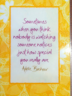 ... small inspirational quote. And you all know how much I LOVE quotes