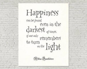 ... times - Albus Dumbledore, Harry Potter Movie Quote, wall Art Printable