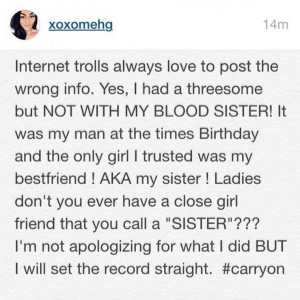 Image: BBWLA's Mehgan James Clears Up 3-Way With Sister Comment Image ...