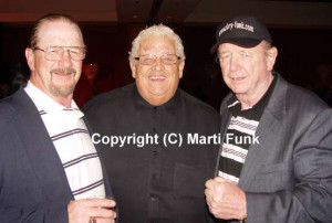 Wrestling legends Terry Funk, Dusty Rhodes, & Dory Funk Jr.