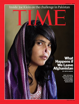 This 2010 cover features Aisha, an 18-year-old girl, who had her nose ...