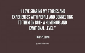 love sharing my stories and experiences with people and connecting ...