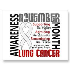 November Cancer Awareness Month Like. november is lung cancer