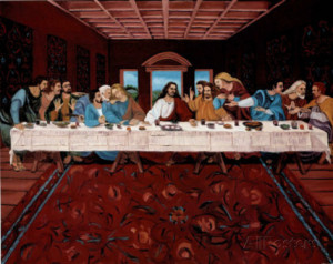 Last Supper Jesus Christ Mini Poster