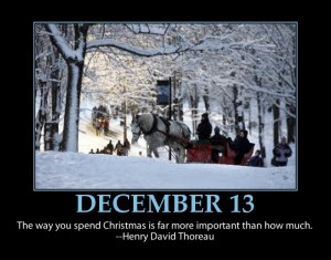 ... 13 ~ Christmas Advent Calendars Inspirational Quotes ~ Family Time