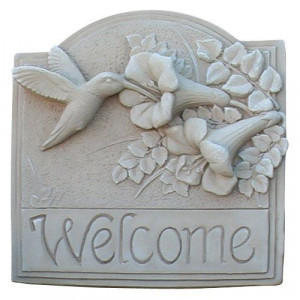 Have to have it. Hummingbird Welcome Wall Plaque $43.99
