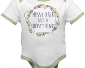Messy Hair Thirsty Heart infant