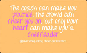 The coach can make you practice, the crowd can cheer you on, but only ...