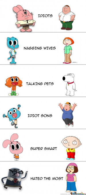 The Amazing World Of Gumball And Family Guy