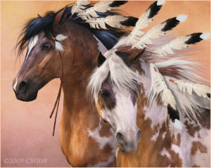 Indian Horse Art Paintings | Bond, animals, horses, indian, mustangs ...