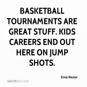 Basketball tournaments are great stuff. Kids careers end out here on ...