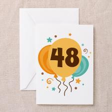 48th Birthday Party Greeting Cards (Pk of 10) for