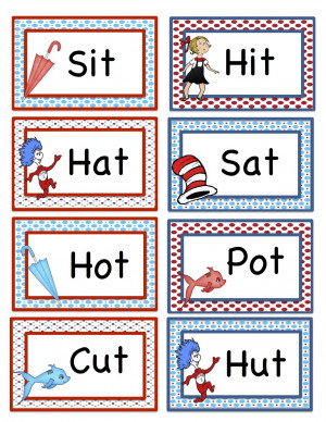 56 cards for matching rhyming words