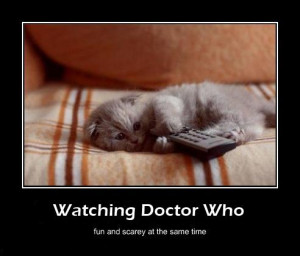 kitten watching Doctor Who, Fun and Scary photo ...