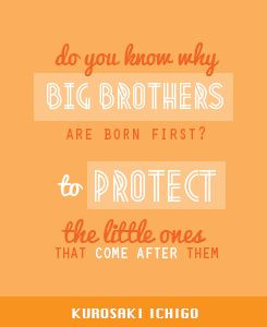 ... . :)Favorite Quotes, Ichigo Quotes, Big Brother Quotes From Sister