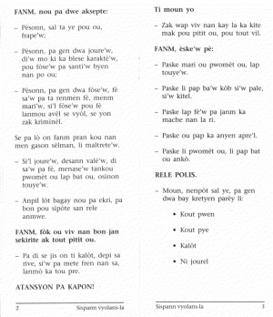 Haitian pamphlet page 2